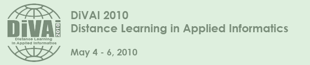 DiVAI 2010 - Distance Learning in Applied Informatics